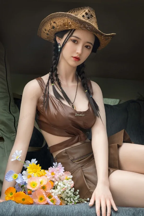Big Butt Silicone Cowgirl Sex Doll Dakota 165cm (Movable Jaw With Oral Structure)