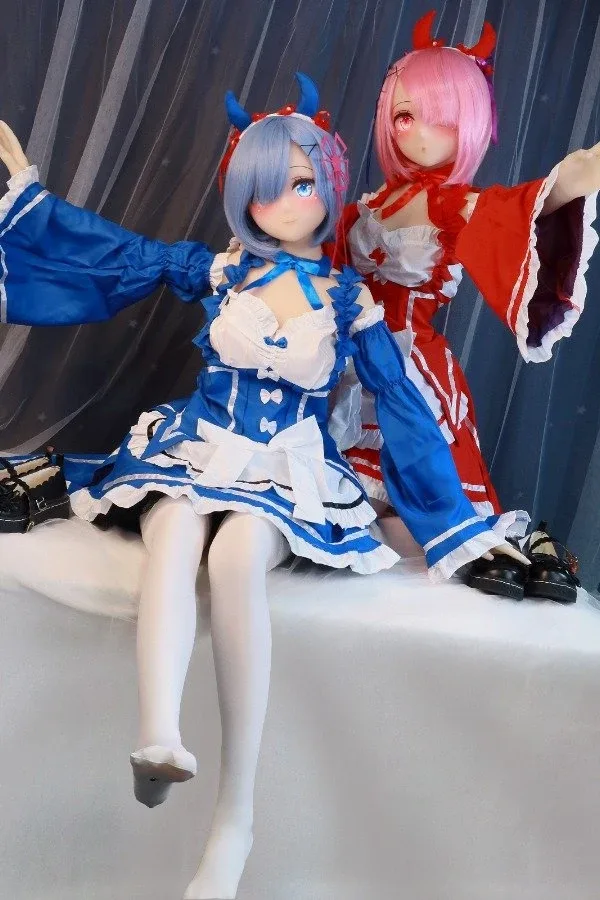 Pink Hair Anime Re Zero Sex Doll Ram 145cm view 4