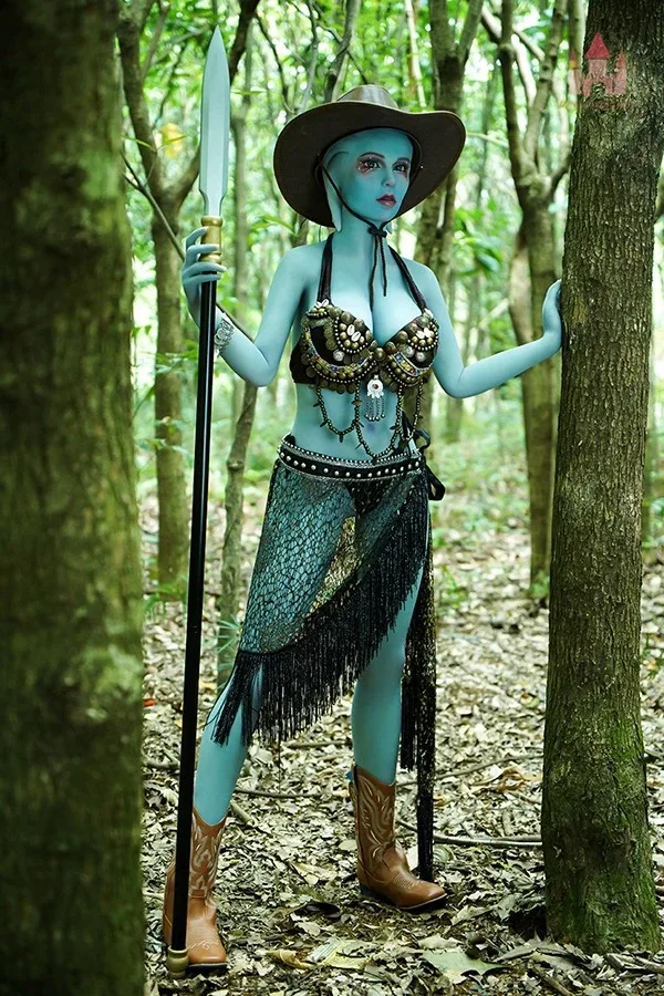 💥New Green Skin Alien Sex Doll Karsyn 156cm (Free 2nd Head) view 5