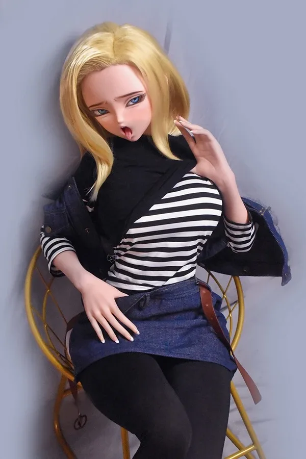 High-end Animation Silicone Android 18 Sex Doll Lazuli 148cm view 6