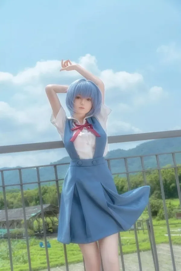 Super Realistic Silicone Evangelion Sex Doll Rei Ayanami 156cm view 4