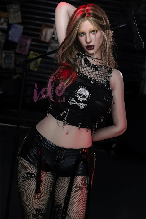 167cm/5ft6 F-cup Rebel Goth Silicone Sex Doll Lilith, Head ID2S (Movable Jaw With Oral Structure) view 2