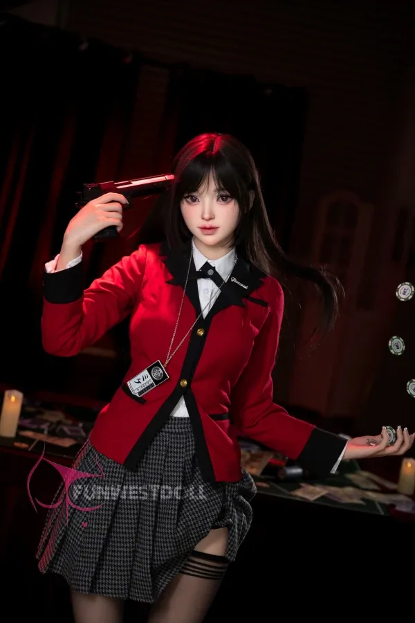 Pretty Small Boobs Asian Silicone Sex Doll Alice 159cm (Real Skin Texture, Soft Head, Free Clothes) view 4