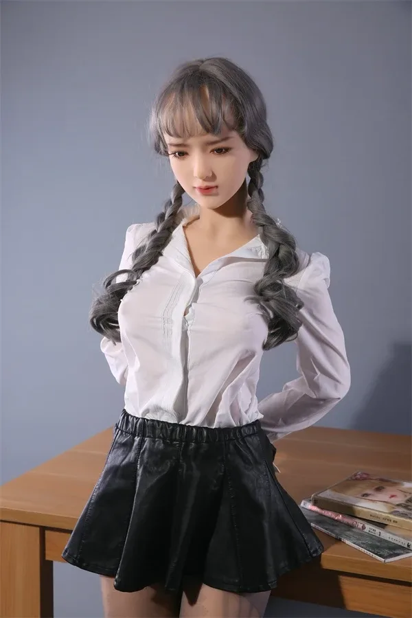 Life-Size Grey Hair Japanese Sex Doll Katie 168cm view 3