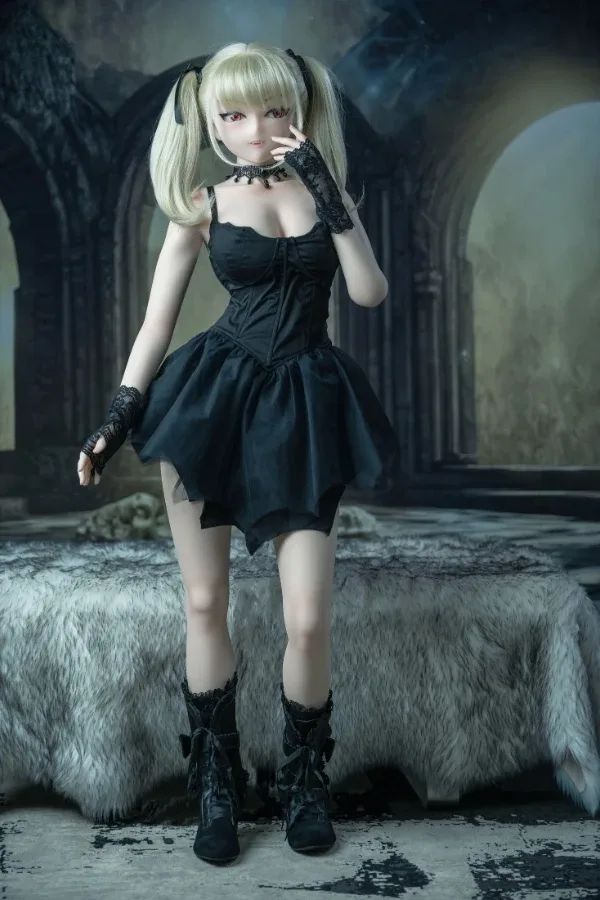 New Silicone Blonde Anime Sex Doll Abby 148cm view 6