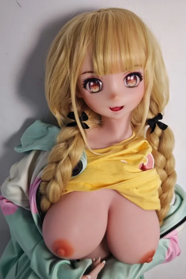 Pretty Blonde Anime Sex Doll Fujisaki Junko 148cm view 2