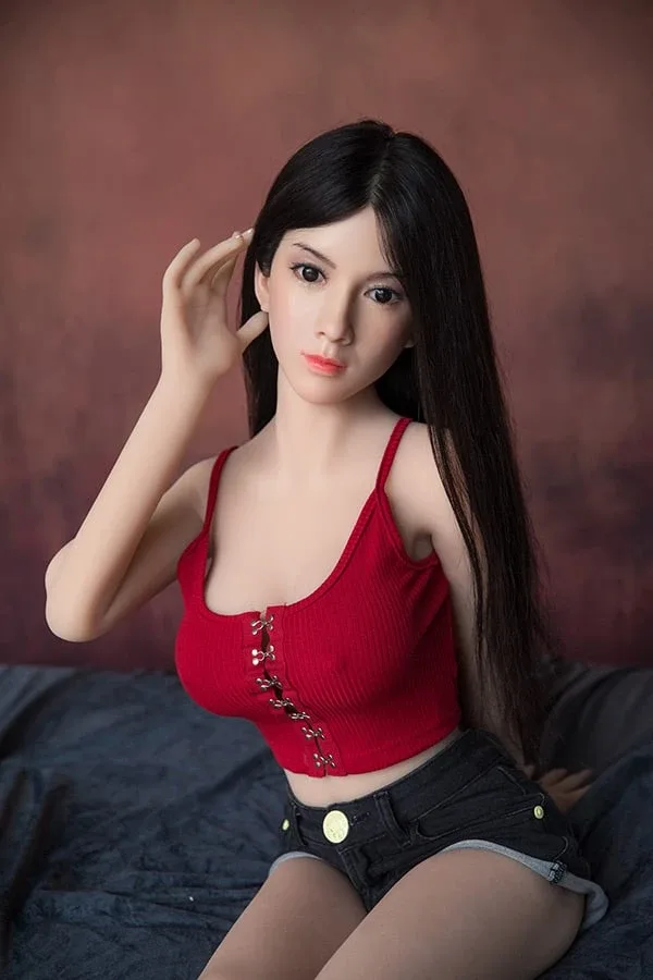 Realistic Chinese Small Tits  Sex Doll Addison 158cm  (Silicone head)