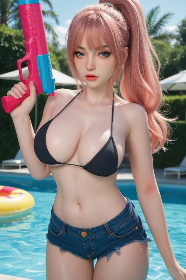 M5SY – Silicone 164cm/64.57″ F-CUP 32kg/70.55lbs Sex Doll