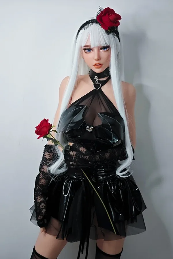 Silver Long Hair Anime Manga Silicone Sex Doll Maggie 150cm view 3