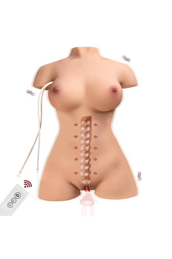 16.97lb Electric Sucking Vibrator Sex Doll Torso