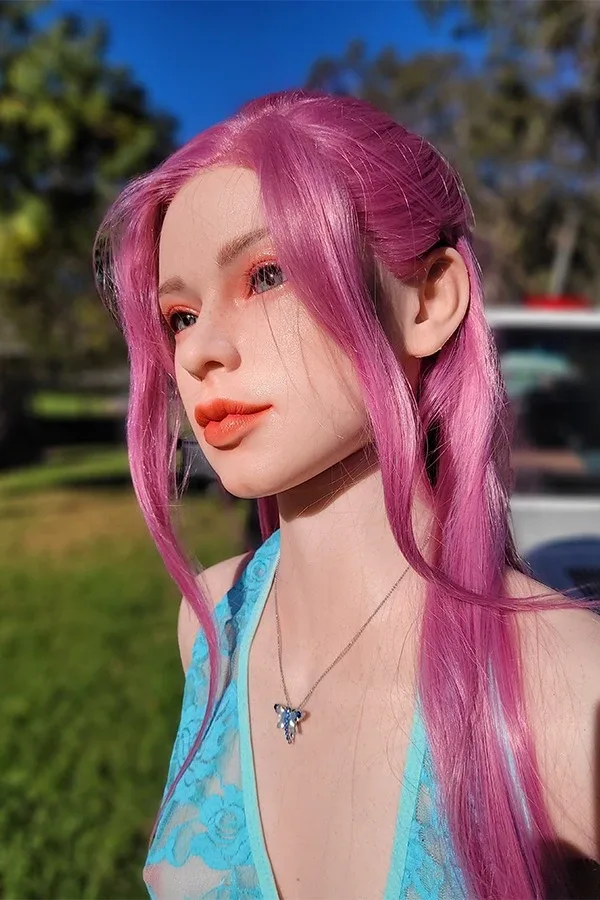 Super Realistic Pink Haired Tall Sex Doll Zariah 171cm view 5