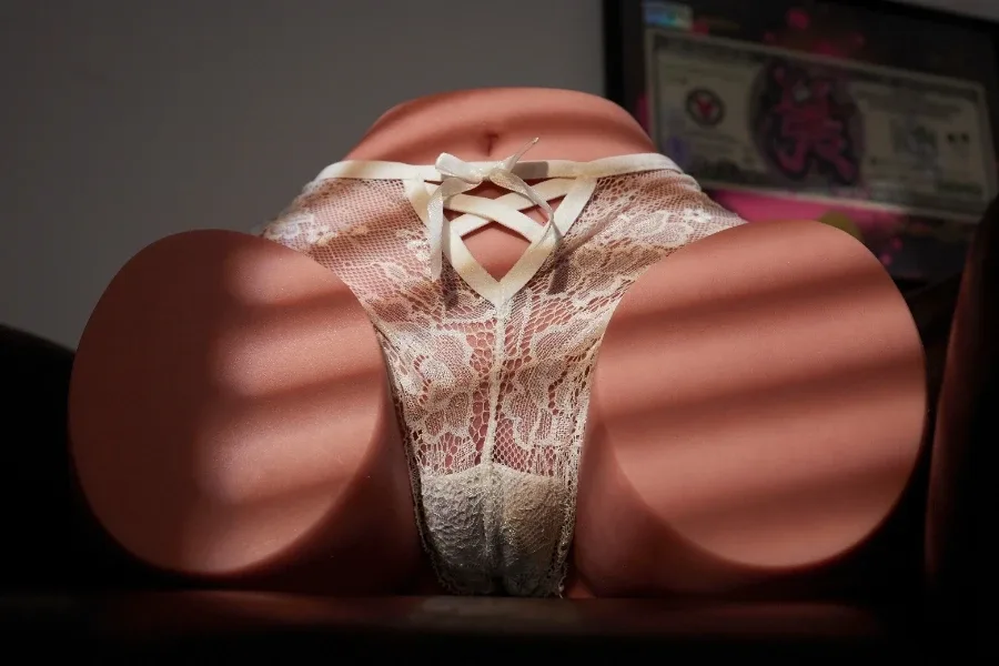 Black Silicone Sex Doll Butt Torso view 5