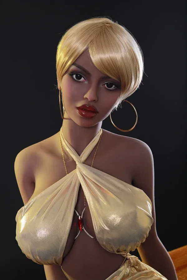 Busty Blonde African Sex Doll Tiana 158cm view 5