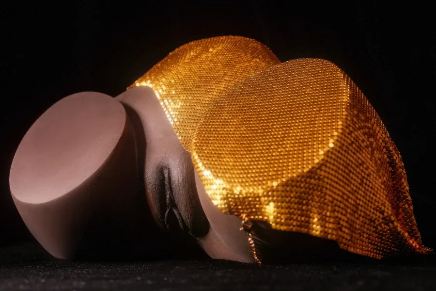 Cocoa Silicone Sex Doll Butt Torso view 5