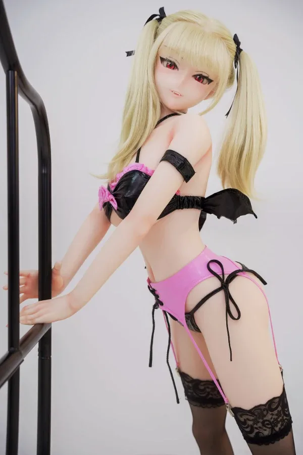 Silicone Blonde Anime Sex Doll Abby 148cm view 2