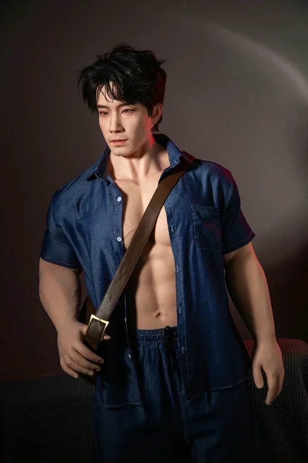 Full Silicone Muscle Chinese Male Sex Doll Qiao Yu 175cm / 5ft 9 (Movable Jaw With Oral Structure, Hair Transplant) view 5