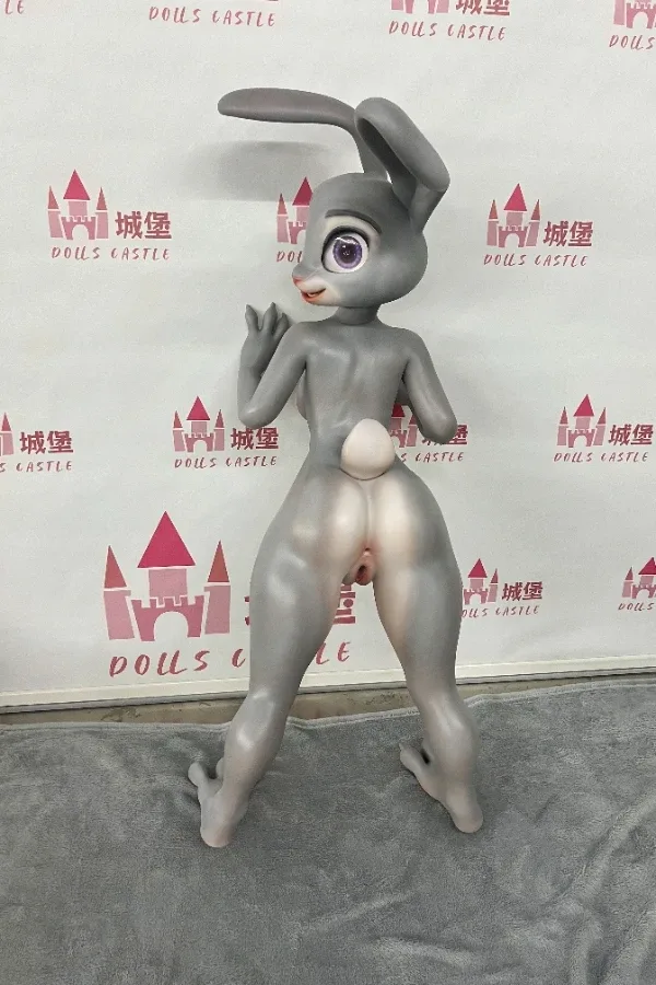 Furry Animal Rabbit Silicone Sex Doll Rabittie (Seamless Head and Body Design, Oral Structure) view 4