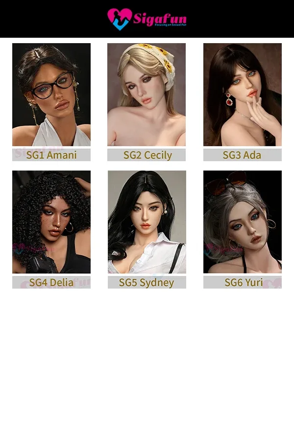 Sigafun Doll Soft Silicone Head – US In Stock