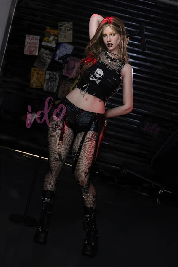 167cm/5ft6 F-cup Rebel Goth Silicone Sex Doll Lilith, Head ID2S (Movable Jaw With Oral Structure) view 4