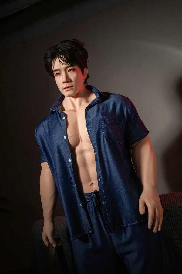 Full Silicone Muscle Chinese Male Sex Doll Qiao Yu 175cm / 5ft 9 (Movable Jaw With Oral Structure, Hair Transplant) view 6
