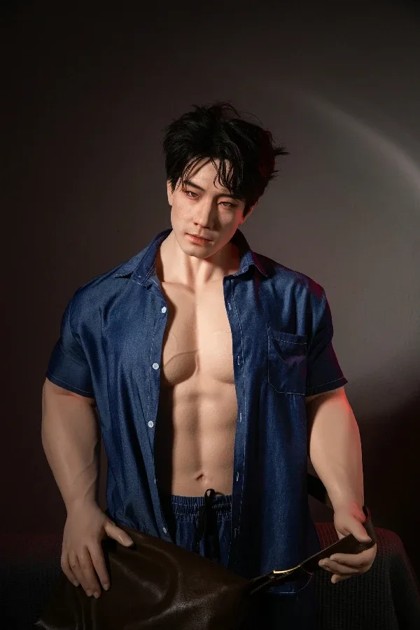 Full Silicone Muscle Chinese Male Sex Doll Qiao Yu 175cm / 5ft 9 (Movable Jaw With Oral Structure, Hair Transplant) view 4