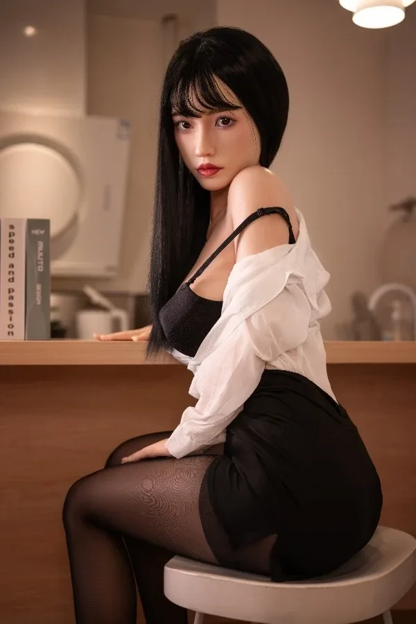 Brunette Asian Full Silicone Sex Doll Elodie 158cm (Movable Jaw With Oral Structure) view 5