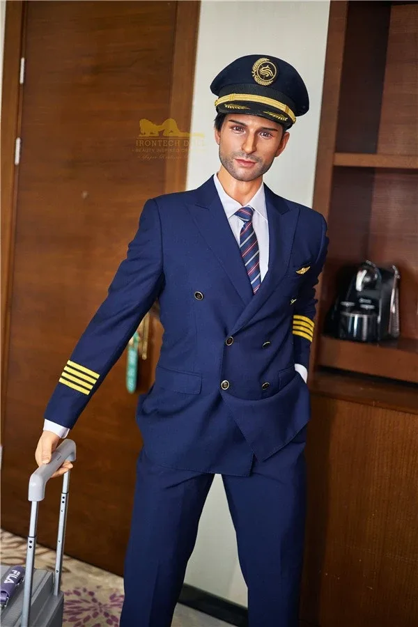Silicone Material Pilot Male Sex Doll Dominic / 5ft 9.3
