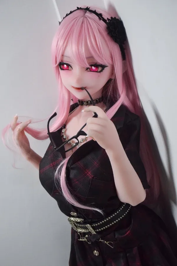 Pretty Pink Hair Anime Elf Sex Doll Kamiya Shiori 148cm