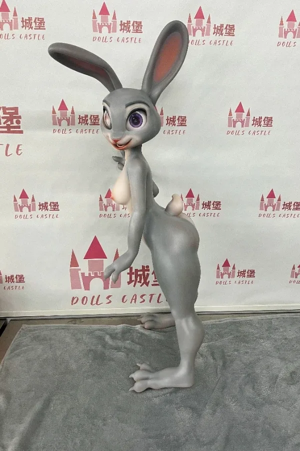 Furry Animal Rabbit Silicone Sex Doll Rabittie (Seamless Head and Body Design, Oral Structure) view 3