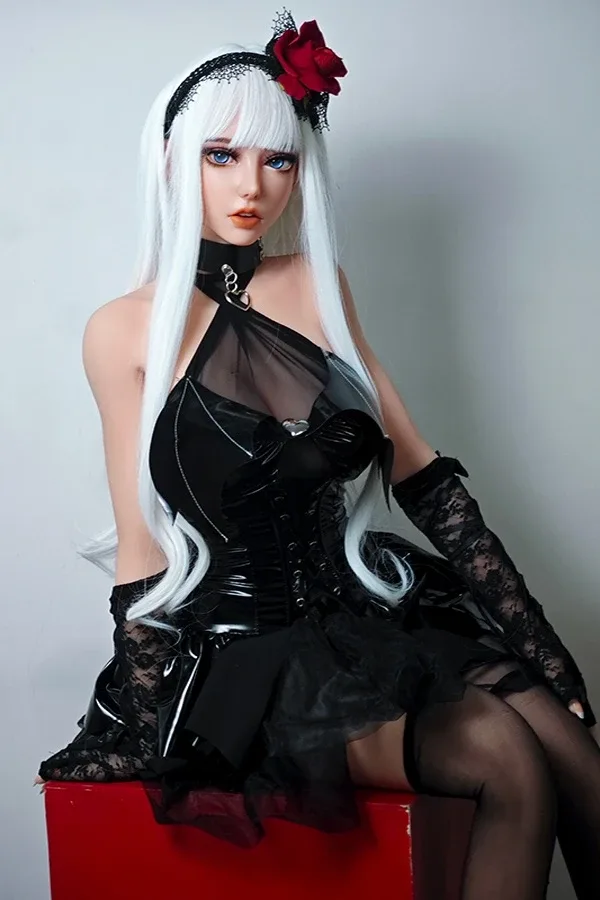Silver Long Hair Anime Manga Silicone Sex Doll Maggie 150cm view 2