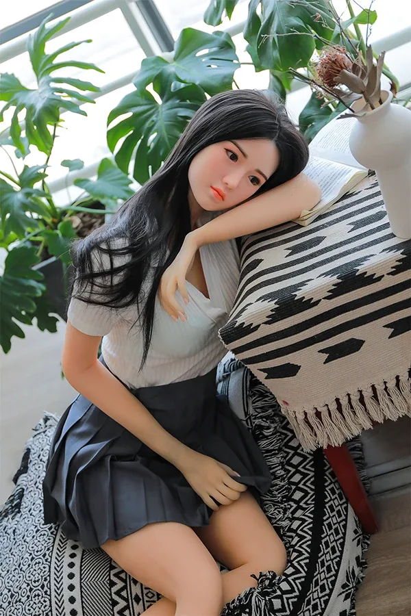 Innocent Brunette Japanese Sex Doll Joy 170cm (Silicone Head) view 3