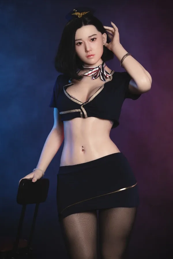 Fair Skin Asian Chinese Black Hair Silicone Sex Doll Alessia 168cm