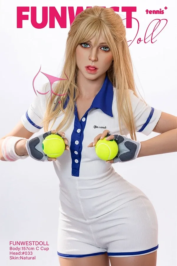 Full Size Blonde Sporty Sex Doll Mckenna 157cm view 2