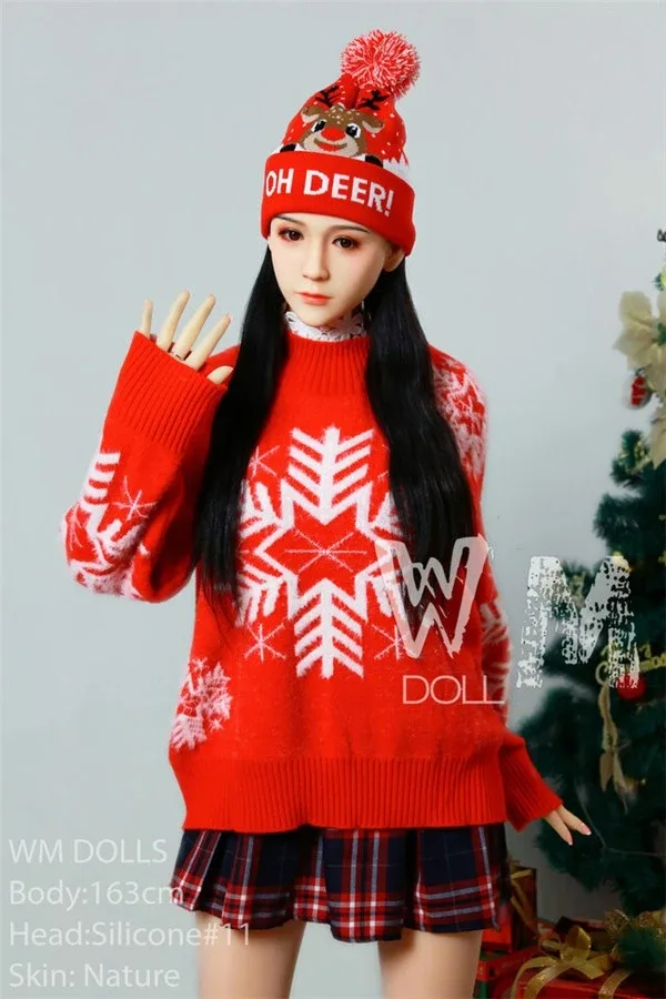 Super Realistic Christmas Dress Up Asian Sex Doll Layla 163cm view 6