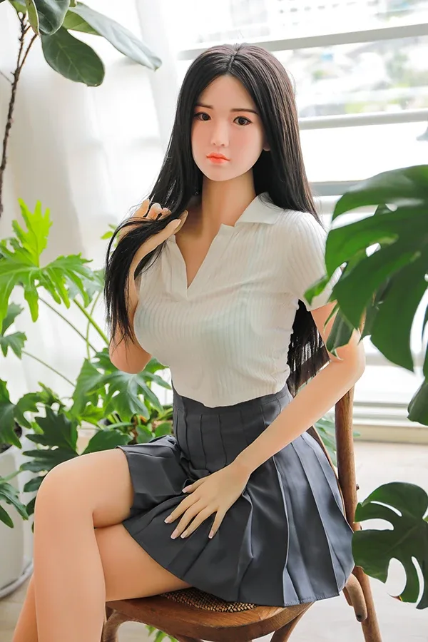 Innocent Brunette Japanese Sex Doll Joy 170cm (Silicone Head) view 6
