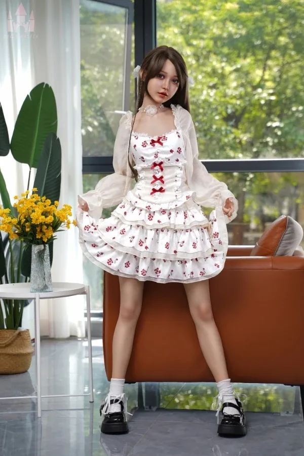 Beautiful Pure Small Breast Silicone Sex Doll Janice 158cm (Movable Jaw With Oral Structure) view 4