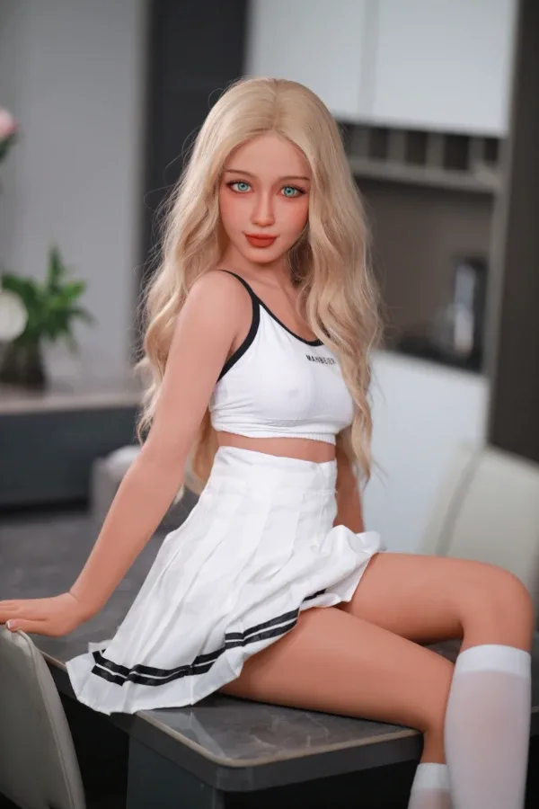 Blonde Skinny A Cup Sex Doll Anastasia 157cm