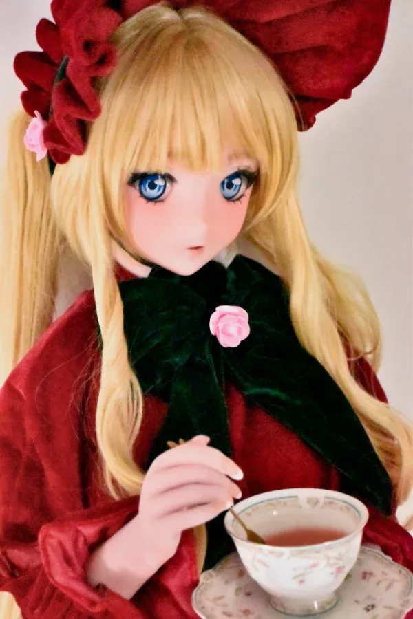 Cute Blonde Manga Sex Doll Utashiro Shiori 148cm view 3