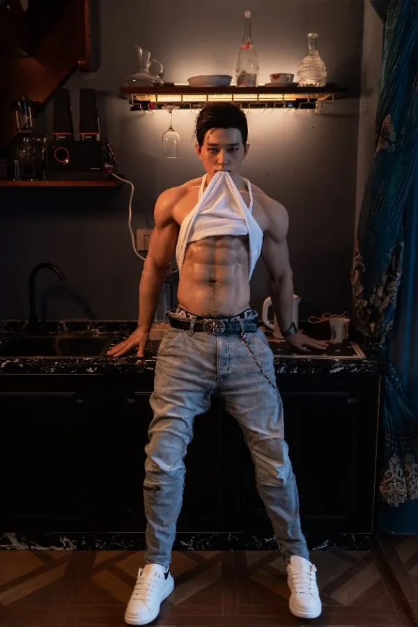 Lifelike Tall Asian Silicone Male Sex Doll Hogan 180cm view 4