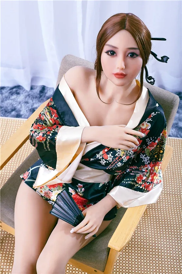 Life Size Sexy Blonde Asian Adult Love Doll Lainey 159cm view 2