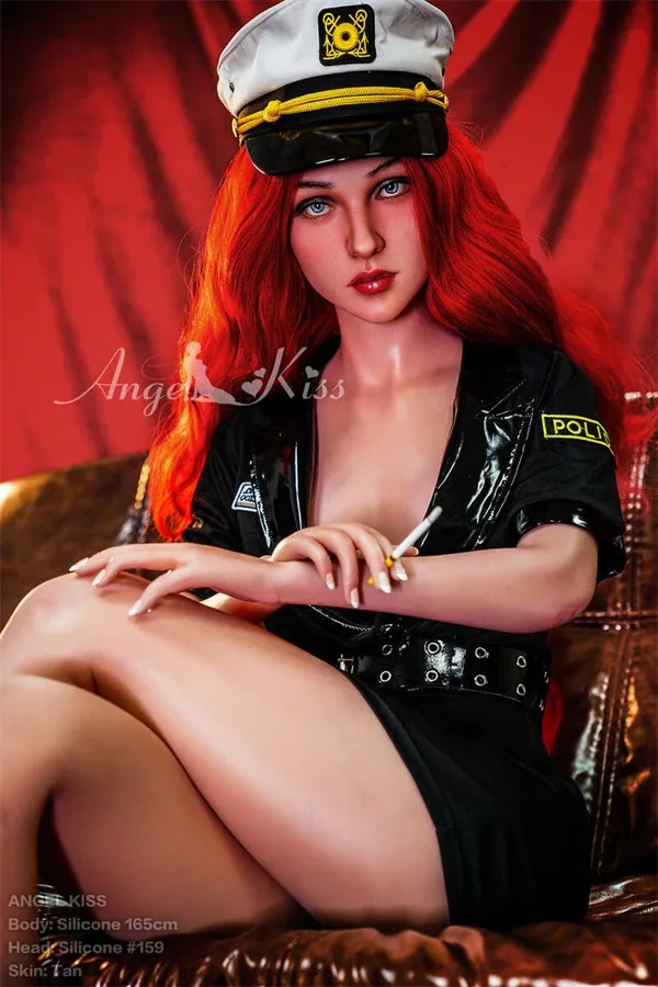 165cm Redhead Cosplay Policewoman Sex Doll Marylin