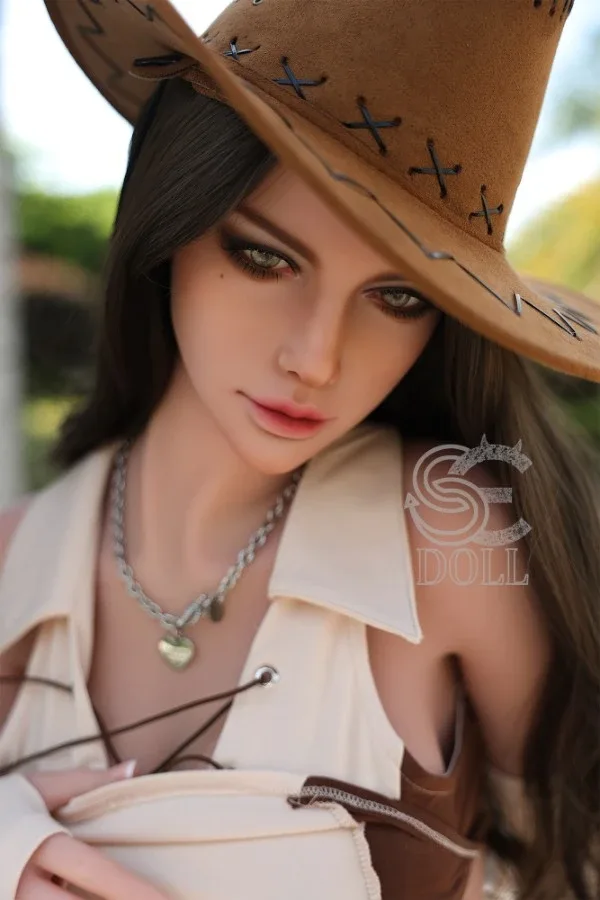 Cowboy Style Black Long Hair Sex Doll Livia 168cm view 6