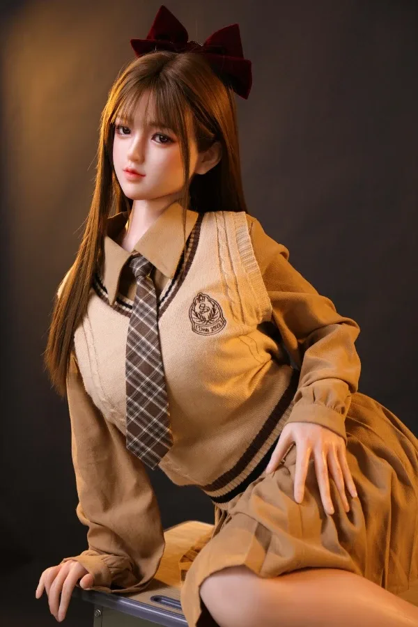 Full Size Cute Asian Sex Doll Louisa 160cm (Silicone Head) – Replaceable with Head and Body