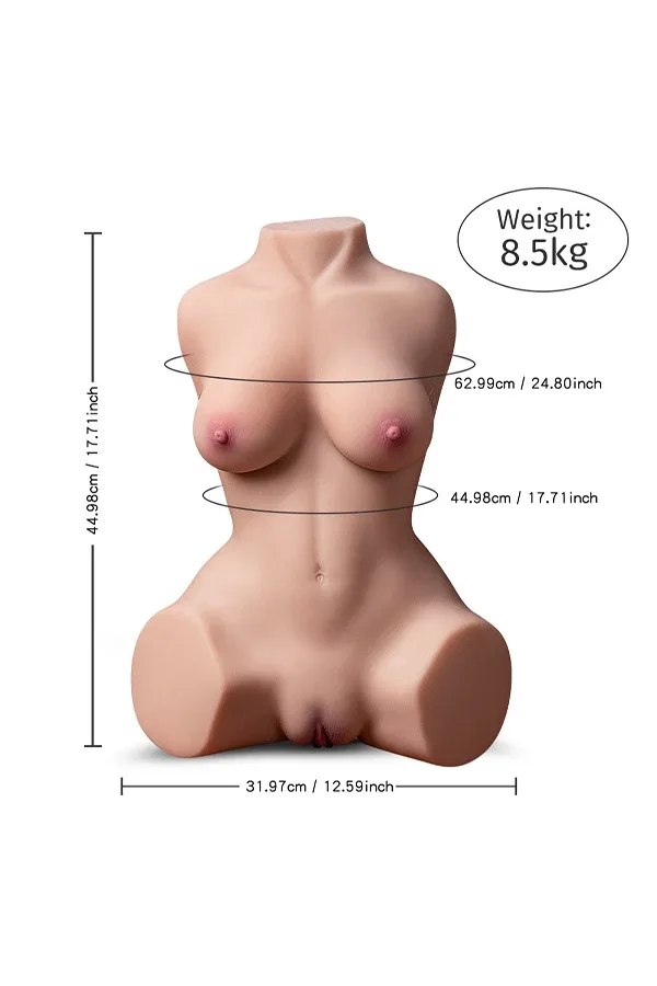 18.7lb Electric Sucking Vibrator Sex Doll Torso