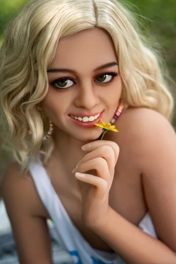 Realistic Blonde A Cup Sex Doll Mavis 170cm view 6