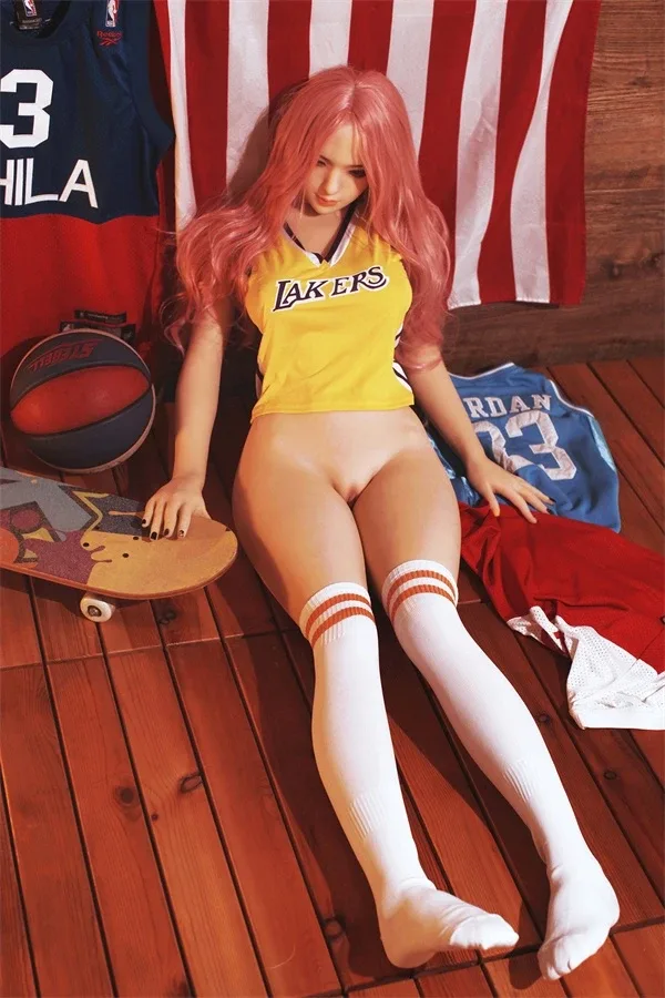 Pink Hair Basketball Baby Sex Doll Remy 168cm view 4