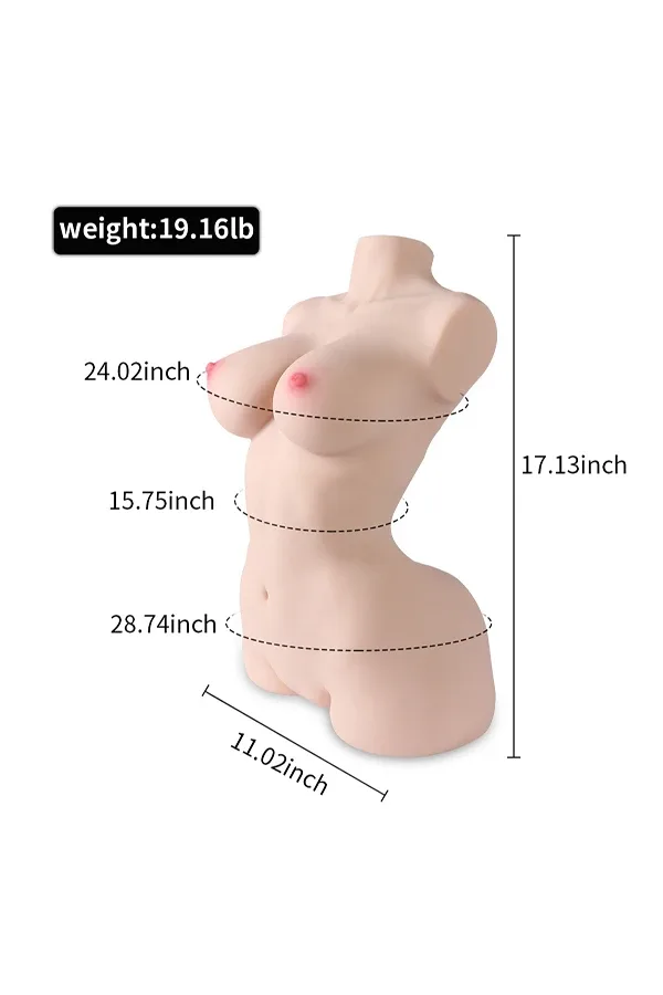 19.16lb Lifelike Sex Torso