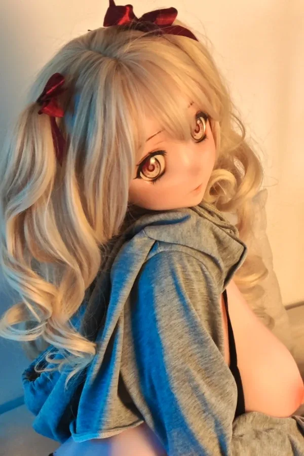 Twin-Tailed Blonde Anime Sex Doll Yokotani Yukiko 148cm view 3