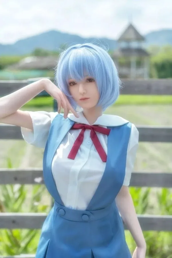 Super Realistic Silicone Evangelion Sex Doll Rei Ayanami 156cm view 2