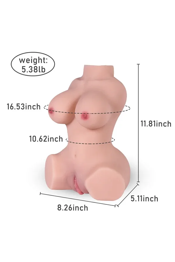 5.38lb Female Doll Torso